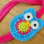 Owl Headband - Blue- Pink- Green